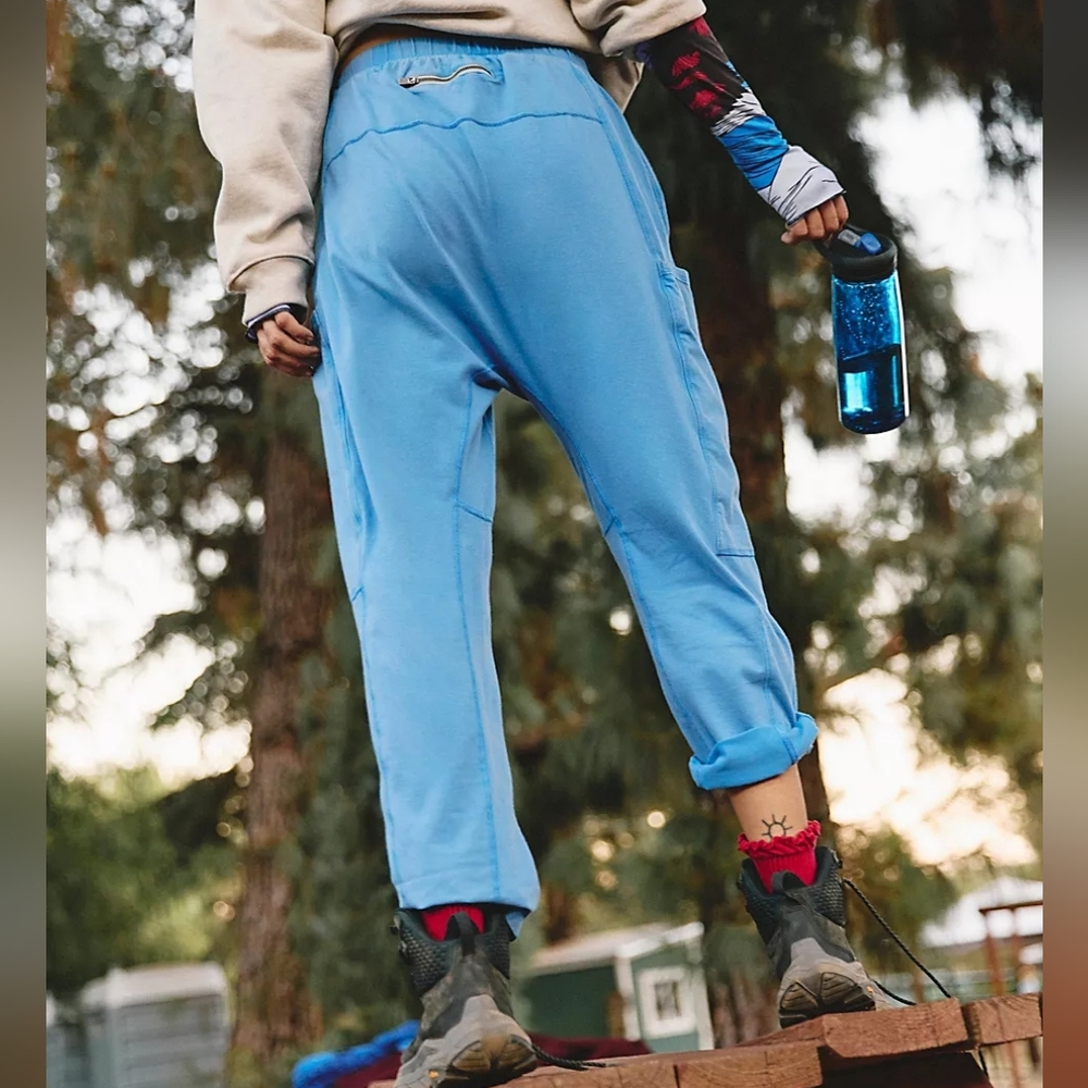 "Hot Shot Pants", By "Free People Movement" In "Oxford Blue" 🩵 - Picture 4 of 16